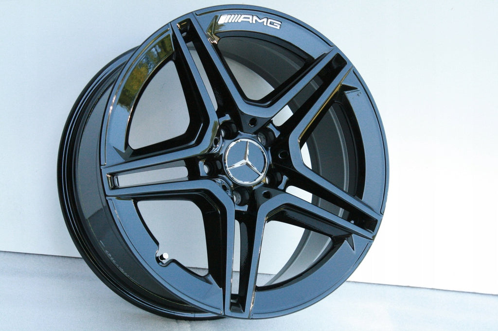 4x Alufelge 18 Zoll 7.5" 5x112 44ET Glanz Schwarz A2054019500 Mercedes-Benz Amg
