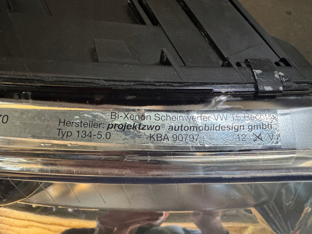 Frontscheinwerfer VW Multivan Xenon Ein Satz Scheinwerfer Headlight SCH6481143262zv