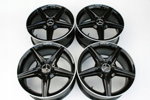 Load image into Gallery viewer, 4x Alufelge 18 Zoll 7.5" 5x112 44ET Glanz Schwarz A2054011100 Mercedes-Benz Vito FEL5189667293ou