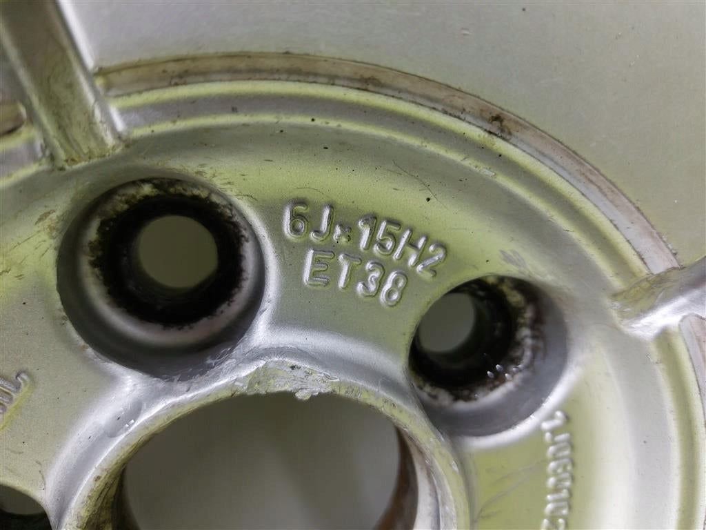 4x Alufelge 15 Zoll 6.0" 4x108 38ET Matt Silber 1J0601025B Audi I Rim Wheel FEL4947017665tk