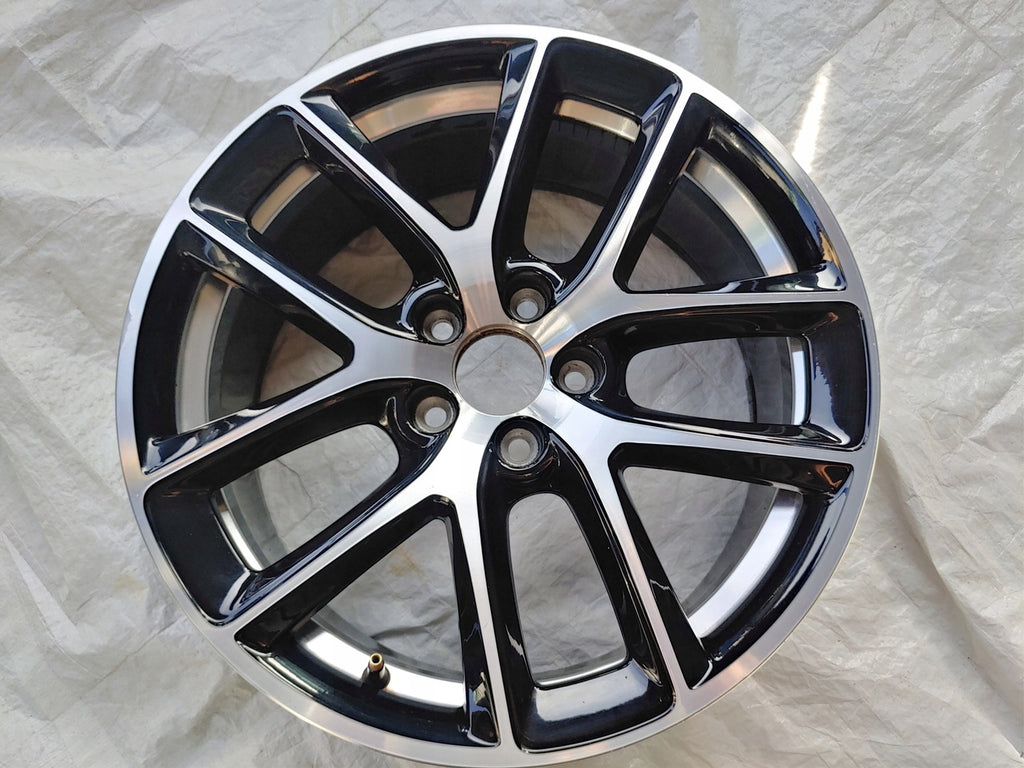 1x Alufelge 18 Zoll 8.0" 5x108 55ET Glanz Schwarz 31373337 Volvo S60 S80 V60 V70