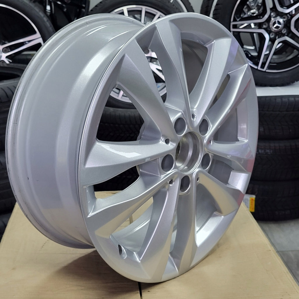 1x Alufelge 17 Zoll 7.0" 5x112 48,5ET Glanz Silber A2054018000 Mercedes-Benz