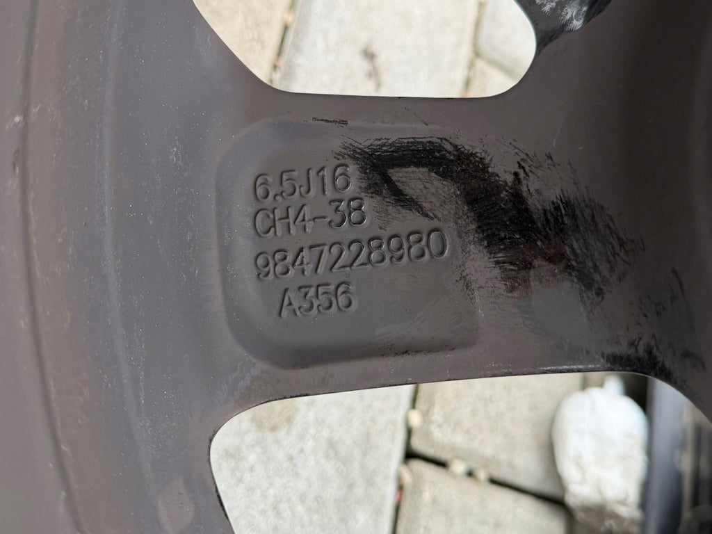 1x Alufelge 16 Zoll 6.5" 4x108 38ET 9847228980 Opel Corsa F Rim Wheel FEL5706208913uq