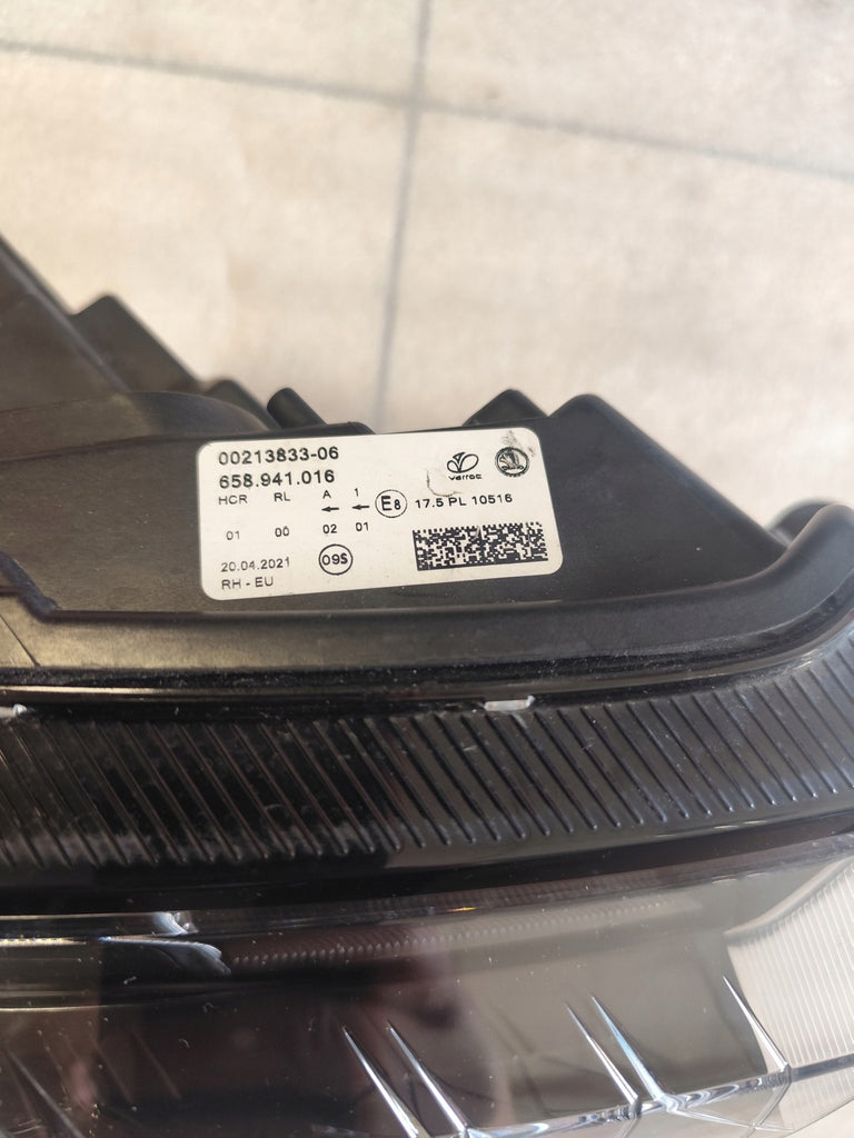 Frontscheinwerfer Skoda Kamiq 658941016 LED Rechts Scheinwerfer Headlight SCH1786255891ve