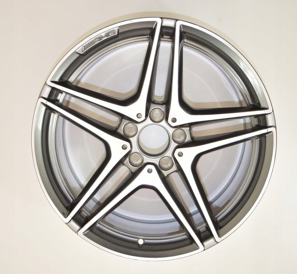 1x Alufelge 19 Zoll 8.5" 5x112 54ET Silber A2054013600 Mercedes-Benz W205