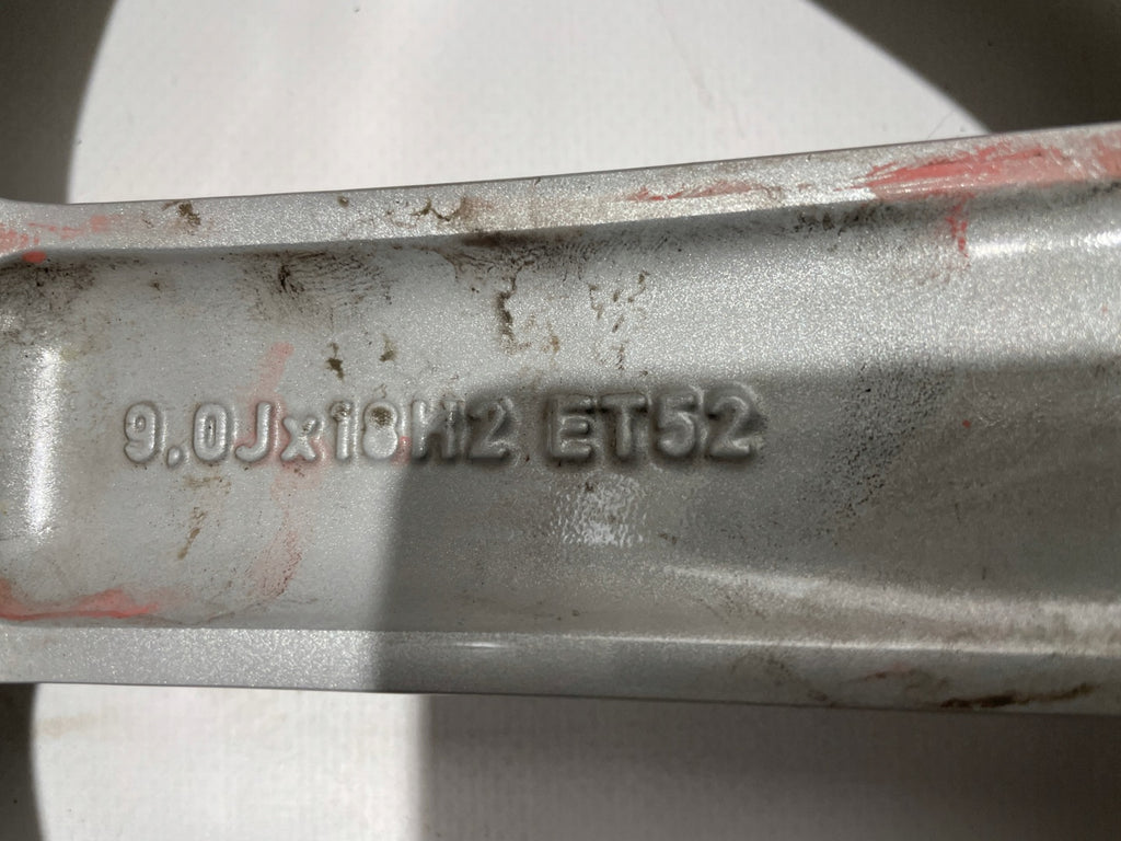 1x Alufelge 18 Zoll 9.0" 5x112 52ET Glanz Silber 8J0601025BH Audi Rim Wheel FEL3830674644tl