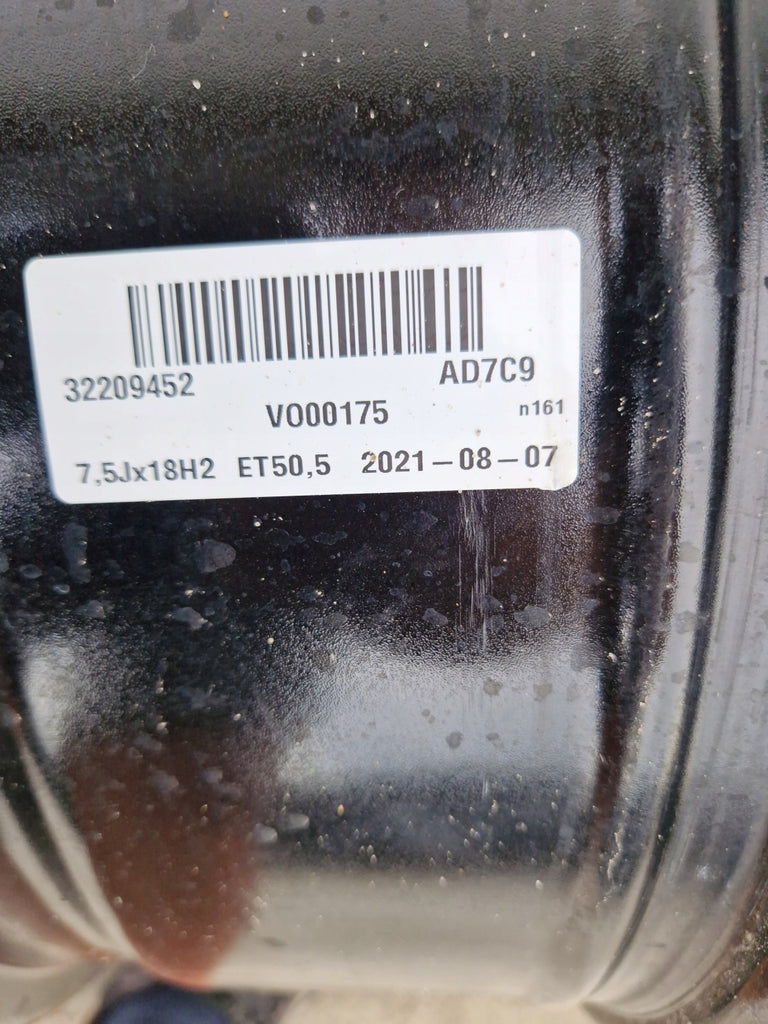 1x Alufelge 18 Zoll 7.5" 5x108 50 5ET Glanz Schwarz 32209452 Volvo Xc60 FEL9433786292bt