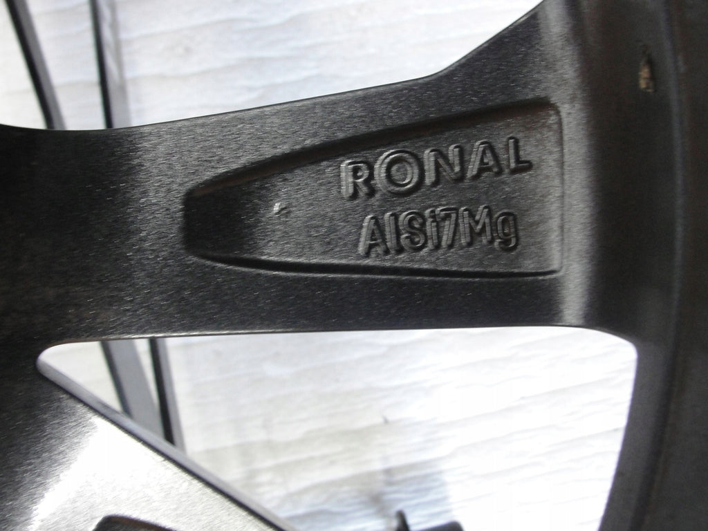 1x Alufelge 16 Zoll 7.0" 5x100 46ET Glanz Schwarz 6V0601025D Skoda Fabia Iii