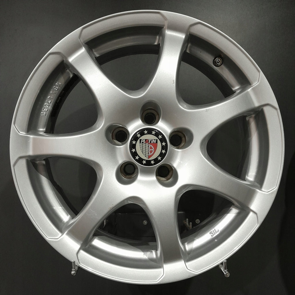 4x Alufelge 16 Zoll 6.0" 5x100 38ET Glanz Silber Skoda Kamiq Rim Wheel FEL3900215329hm