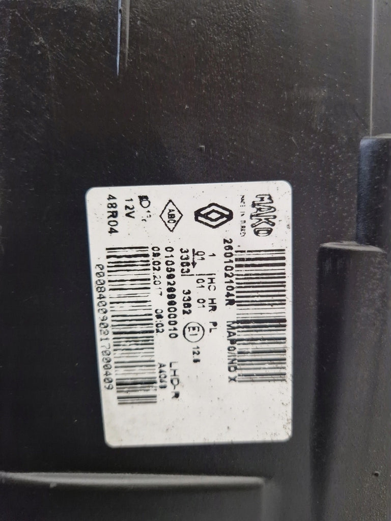 Frontscheinwerfer Renault Clio IV 260102104R Rechts Scheinwerfer Headlight SCH7700060541cm