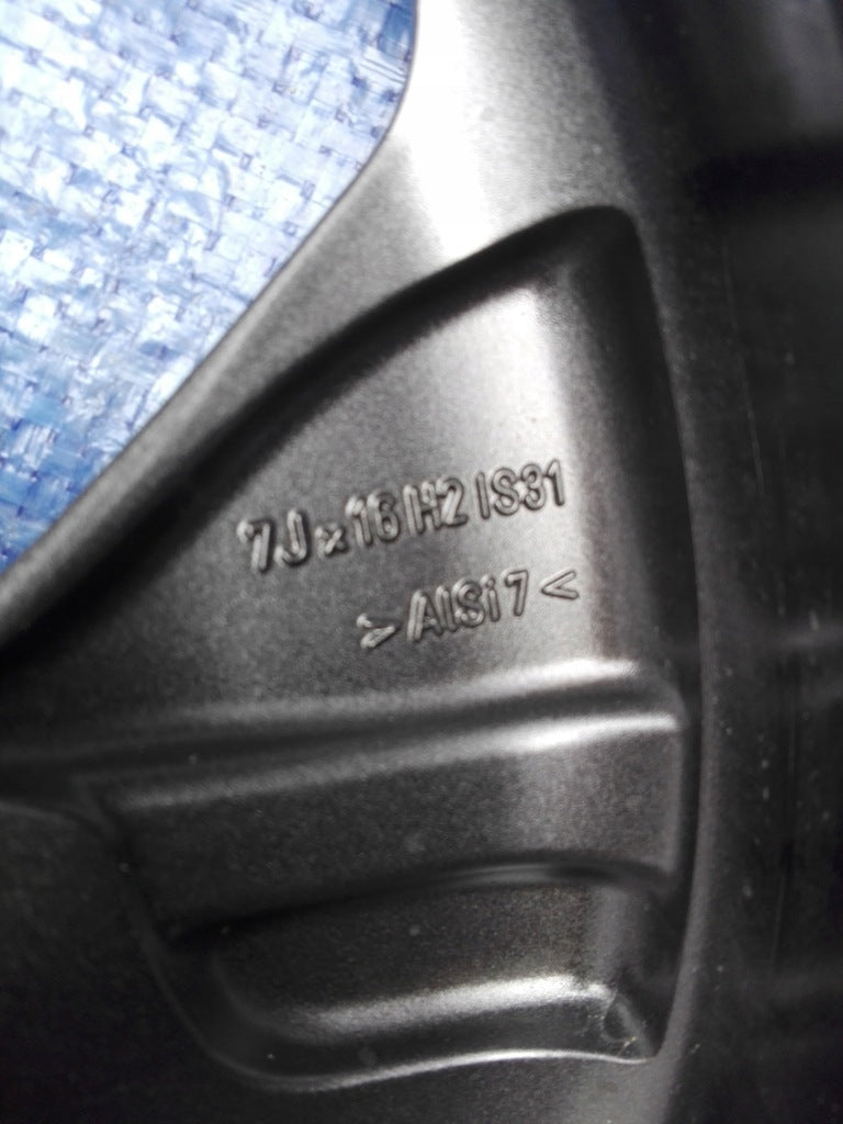 1x Alufelge 16 Zoll 7.0" 5x120 31ET Glanz Grau 6870611 BMW 3 F30 F31 Mg FEL1232059181es