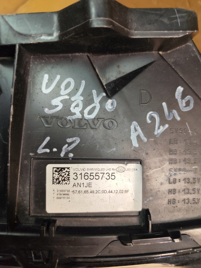 Frontscheinwerfer Volvo S90 V90 31655735 Rechts Scheinwerfer Headlight SCH9608884226jx