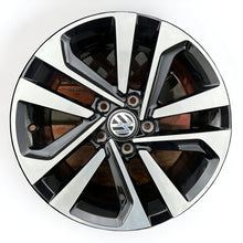 Load image into Gallery viewer, 1x Alufelge 16 Zoll 7.0&quot; 5x112 48ET Glanz Schwarz 5H0601025T VW Golf Viii