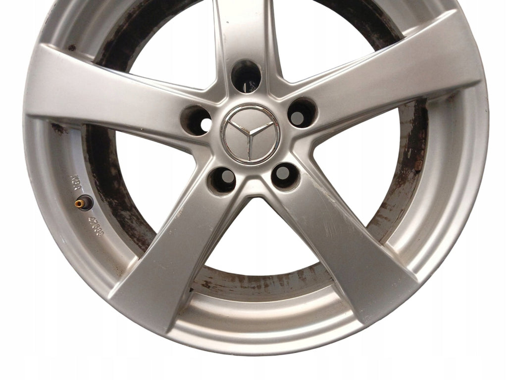 1x Alufelge 17 Zoll 7.5" 5x112 Glanz Silber KBA47688 Mercedes-Benz W204 FEL1601753046yg