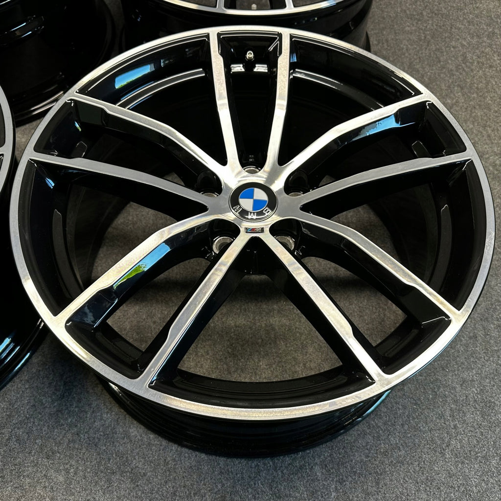 4x Alufelge 18 Zoll 8.0" 5x112 30ET Glanz Schwarz 8093915 BMW 5 G31 G30 FEL2841540142gd