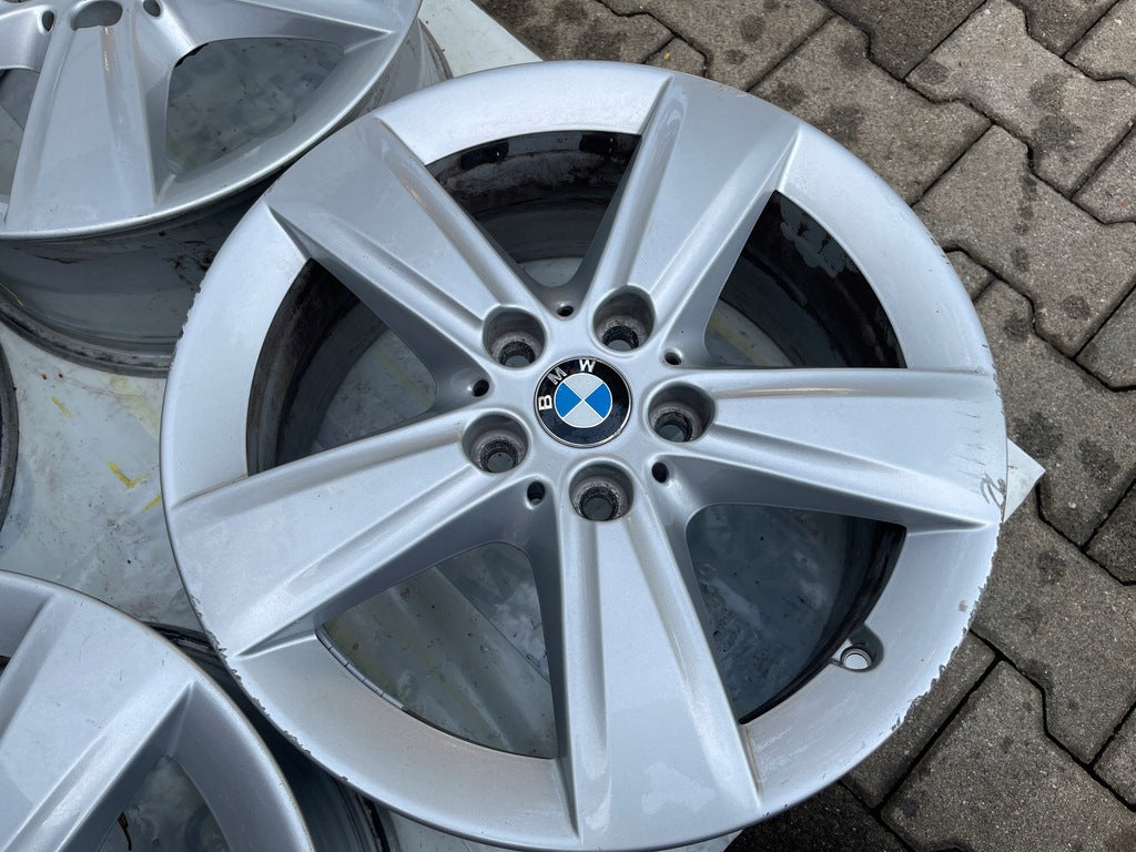 4x Alufelge 17 Zoll 7.5" 5x112 54ET Glanz Silber BMW6855087 BMW Rim Wheel FEL4687240391ea