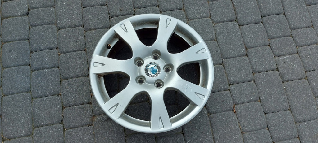 1x Alufelge 16 Zoll 6.5" 5x112 50ET Glanz Silber 1Z0601025A Skoda Octavia Ii FEL3793474827js