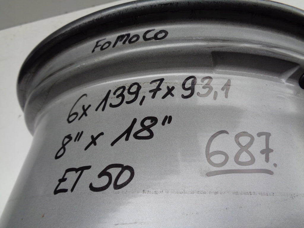 1x Alufelge 18 Zoll 8.0" 6x139.7 50ET R1WC-1007-B1A Ford I Rim Wheel FEL6692977670ra