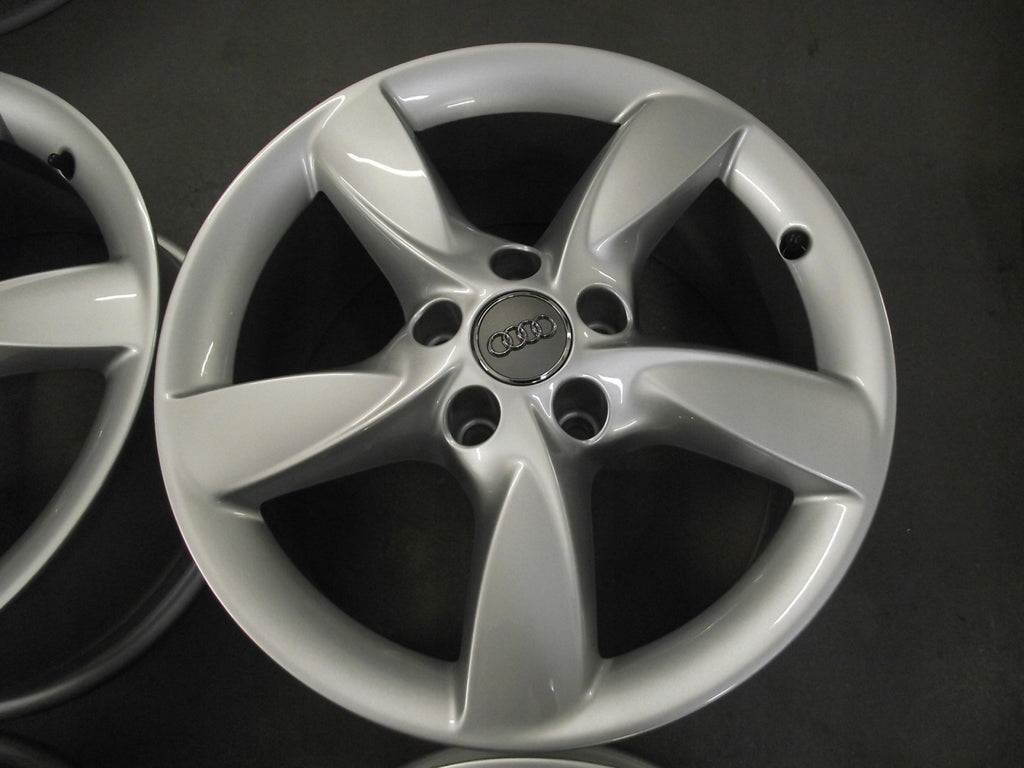 4x Alufelge 17 Zoll 7.5" 5x112 37ET Glanz Silber Audi Rim Wheel FEL8577663336pc