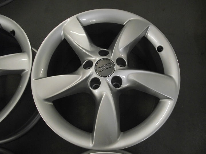 4x Alufelge 17 Zoll 7.5" 5x112 37ET Glanz Silber Audi Rim Wheel FEL8577663336pc