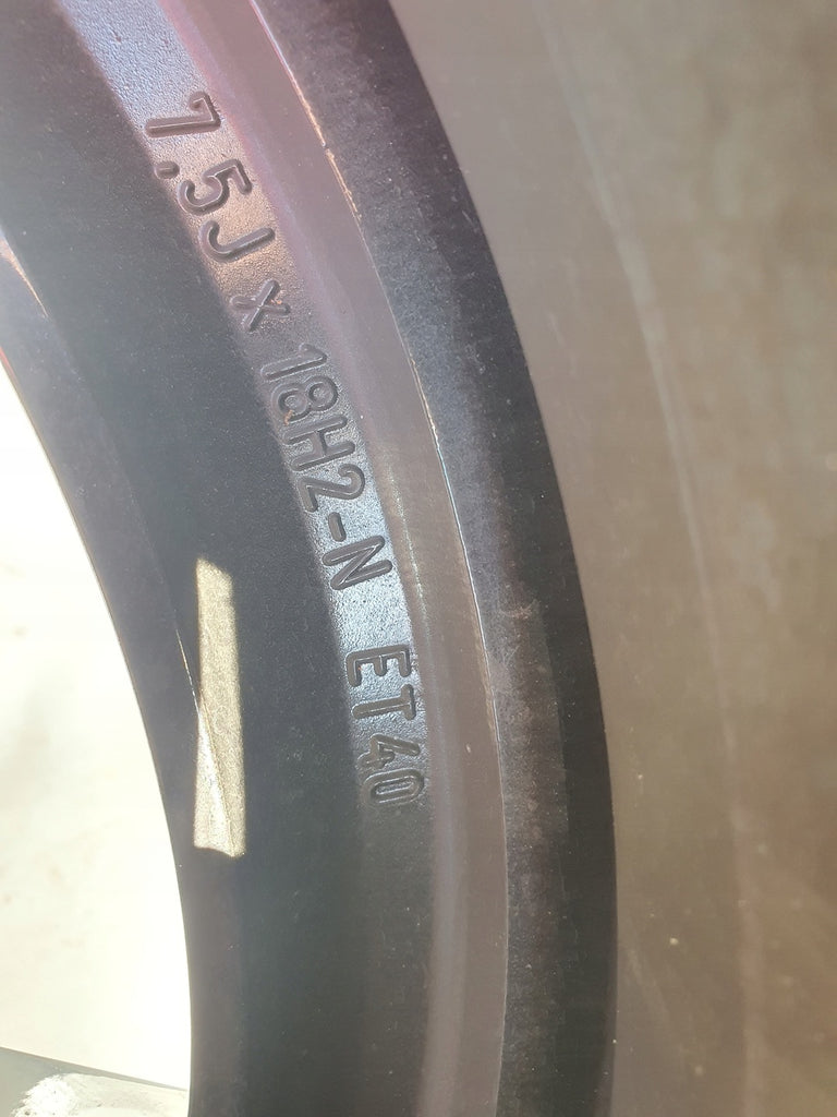 1x Alufelge 18 Zoll 7.5" 5x112 40ET Glanz Schwarz A2064017600 Mercedes-Benz W206