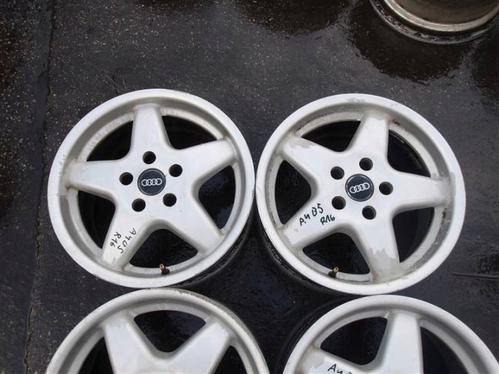 4x Alufelge 16 Zoll 7.5" 5x112 35ET Glanz Silber Audi A4 B5 Rim Wheel FEL5578453791by