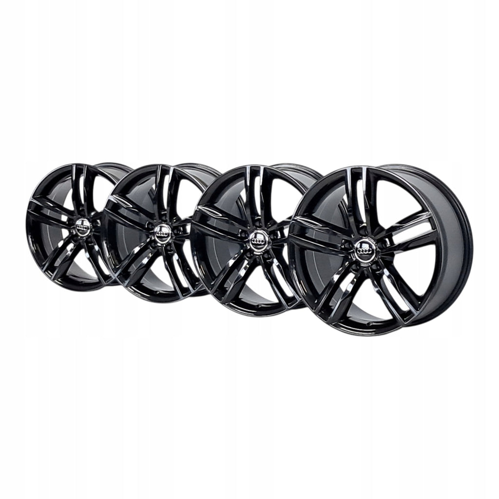 4x Alufelge 18 Zoll 8.0" 5x112 35ET Glanz Schwarz 8K0601025 Audi A4 B7 Rim Wheel FEL6694529644vs