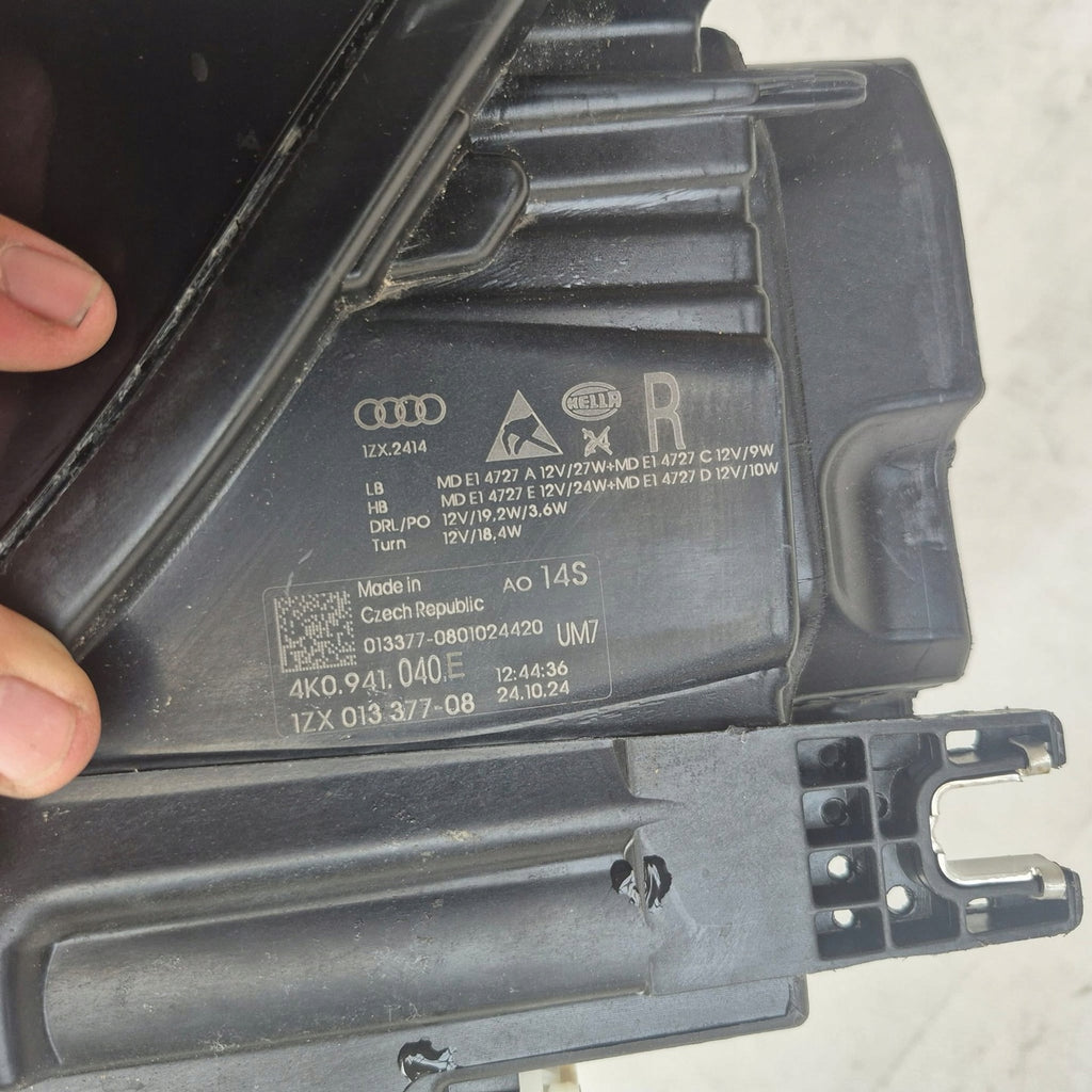 Frontscheinwerfer Audi A6 C8 4K0941040E Full LED Rechts Scheinwerfer Headlight