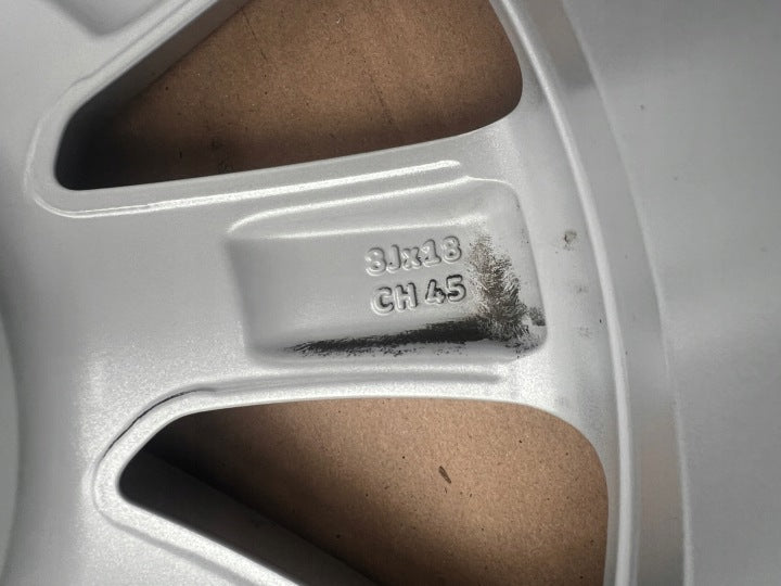 1x Alufelge 18 Zoll 8.0" 5x108 45ET Glanz Silber J9C3BA Jaguar E Pace E-Pace FEL2653808214td