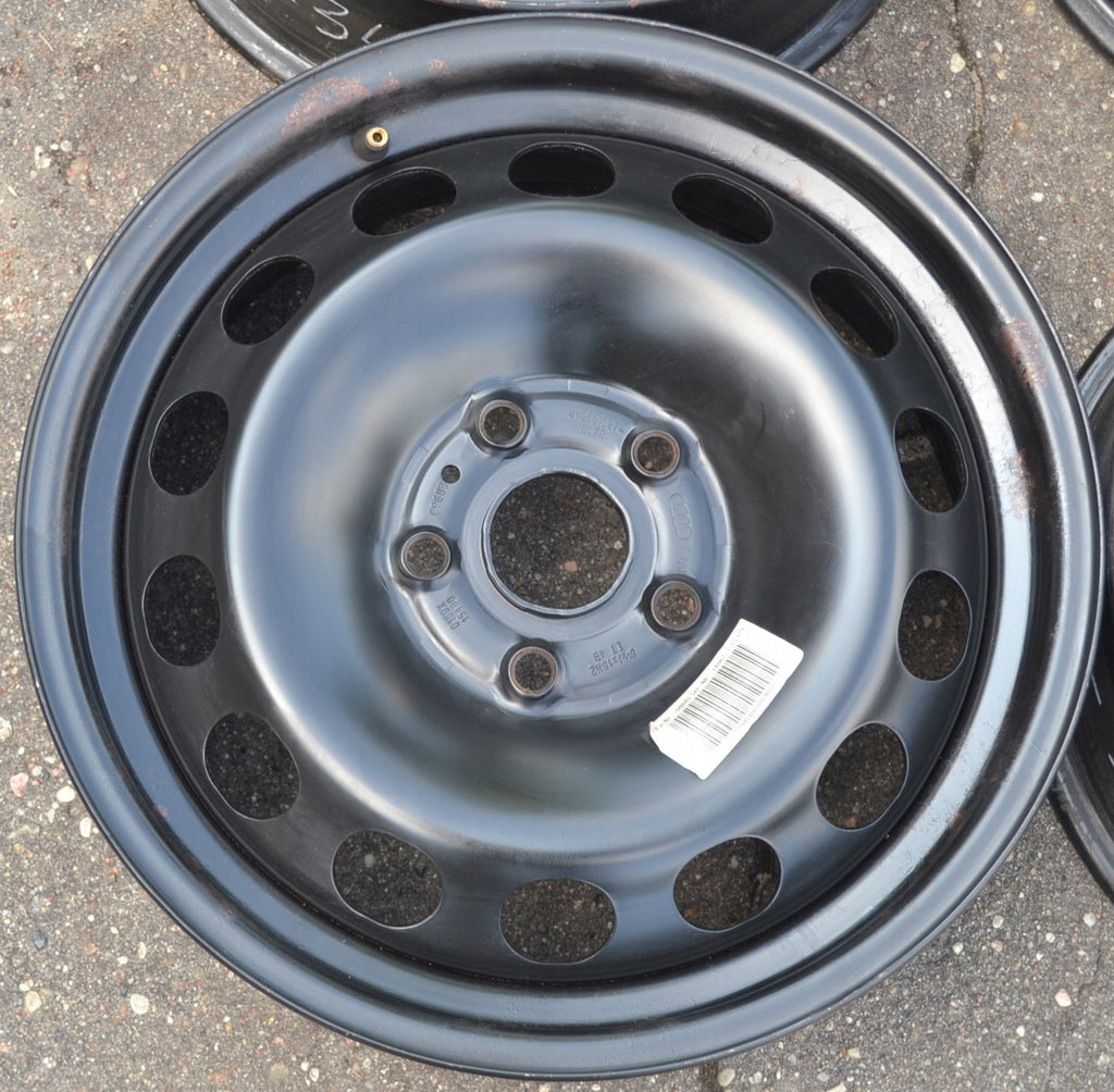 1x Alufelge 16 Zoll 6.5" 5x112 43ET Glanz Schwarz 8V0601027 Audi Rim Wheel