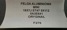 Laden Sie das Bild in den Galerie-Viewer, 1x Alufelge 18 Zoll 7.0" 5x112 47ET Glanz 5A3E641 Mini Rim Wheel FEL8125518488nz