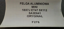 Load image into Gallery viewer, 1x Alufelge 18 Zoll 7.0" 5x112 47ET Glanz 5A3E641 Mini Rim Wheel FEL8125518488nz