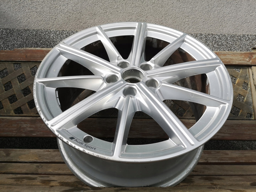 1x Alufelge 18 Zoll 8.0" 5x112 46ET Glanz Silber 8Y0601025M Audi A3 Rim Wheel