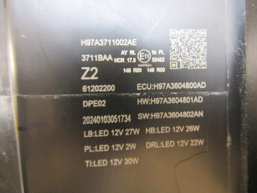 Frontscheinwerfer 3711BAA LED Rechts Scheinwerfer Headlight