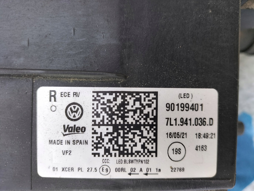 Frontscheinwerfer VW Transporter 7L1941036D Full LED Rechts Headlight SCH4599869491qj