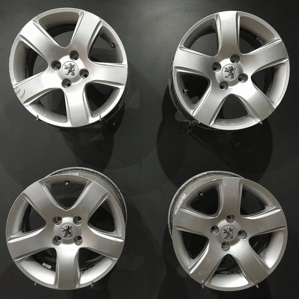 4x Alufelge 16 Zoll 7.0" 4x108 32ET Glanz Silber 9684880380 Peugeot I Rim Wheel FEL2723683259wo