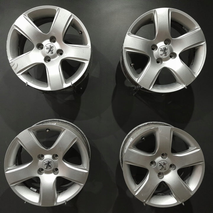 4x Alufelge 16 Zoll 7.0" 4x108 32ET Glanz Silber 9684880380 Peugeot I Rim Wheel FEL2723683259wo