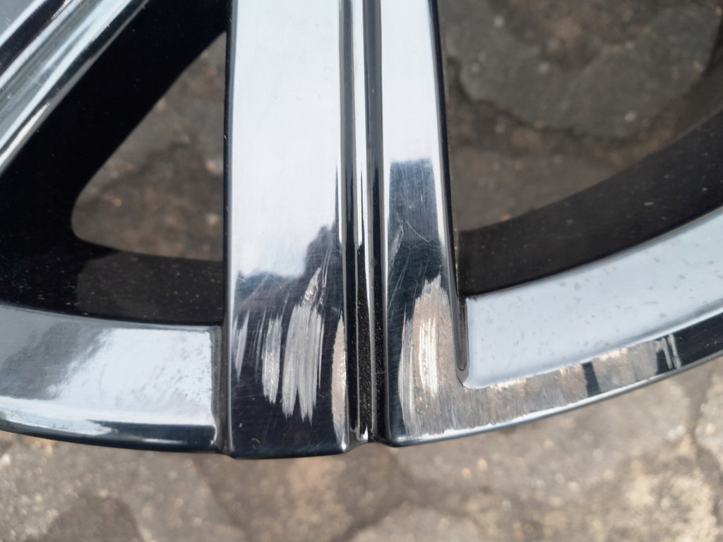 1x Alufelge 18 Zoll 7.5" 5x112 51ET Glanz Schwarz 5H0601025M VW Golf Rim Wheel FEL2471469704qj