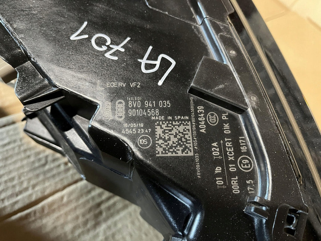 Frontscheinwerfer Audi A3 8V0941035 LED Ein Stück (Rechts oder Links) Headlight