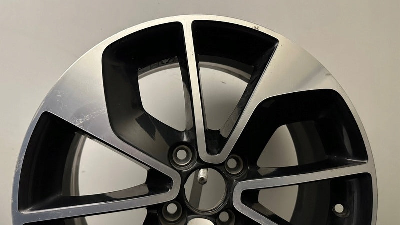 1x Alufelge 16 Zoll 6.5" 4x100 44ET Glanz Schwarz 403009007R Renault Rim Wheel FEL4870100801ey