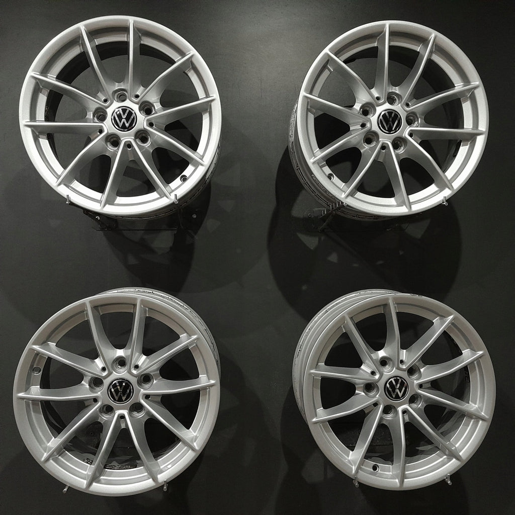 4x Alufelge 16 Zoll 6.5" 5x112 22ET 6876921-F605293 Audi I Rim Wheel FEL2790576930gr