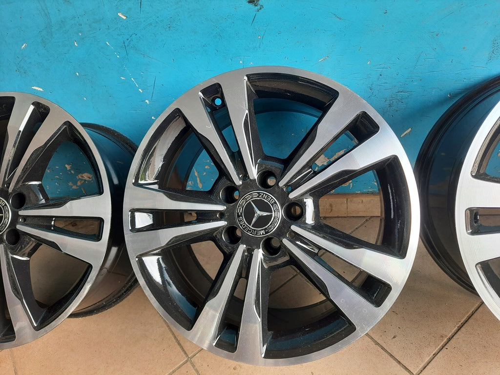 4x Alufelge 17 Zoll 8.0" 5x112 48ET Glanz Graphit A2124015602 Mercedes-Benz Mg FEL5887217294zm