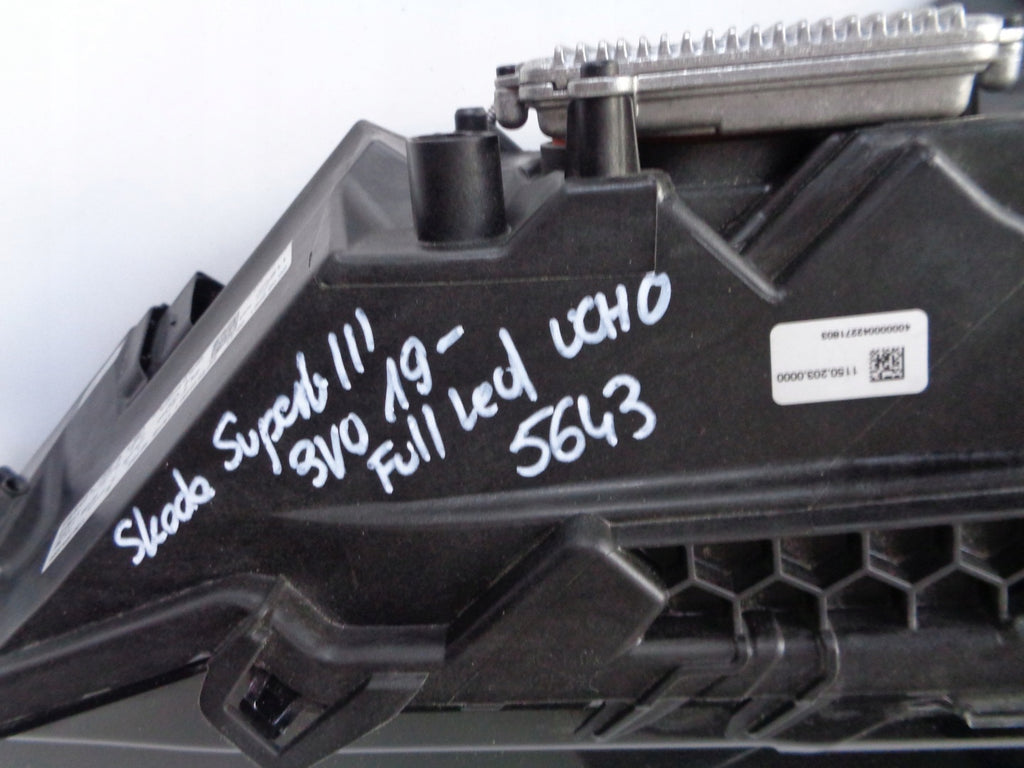 Frontscheinwerfer Skoda Superb III 3V1941015D Full LED Links Headlight