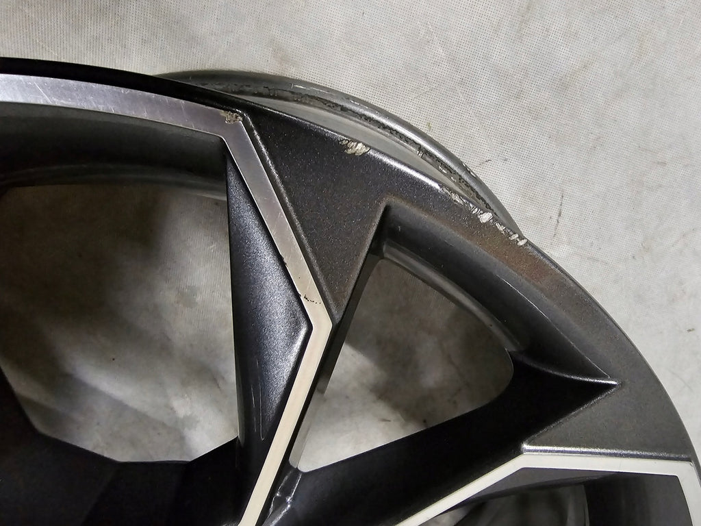 1x Alufelge 19 Zoll 7.5" 5x112 51ET Glanz Schwarz 5E0601025BD Skoda Octavia