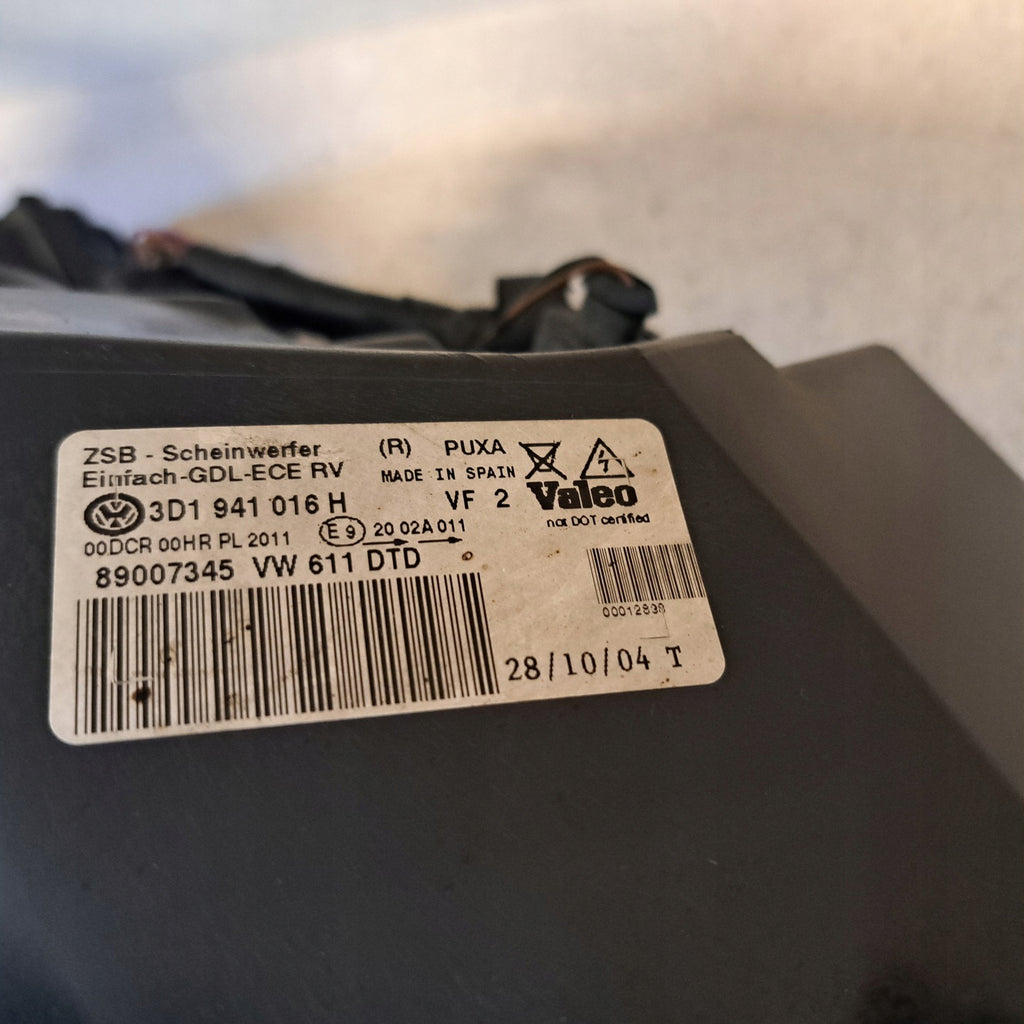 Frontscheinwerfer VW Phaeton 3D1941016 Xenon Rechts Scheinwerfer Headlight SCH4080635752do