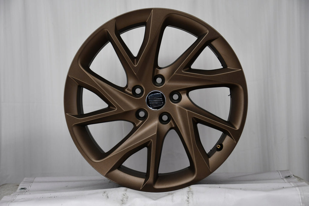 4x Alufelge 18 Zoll 8.0" 5x112 40ET Glanz Braun 5FF601025C Seat I Rim Wheel FEL9931013988oh