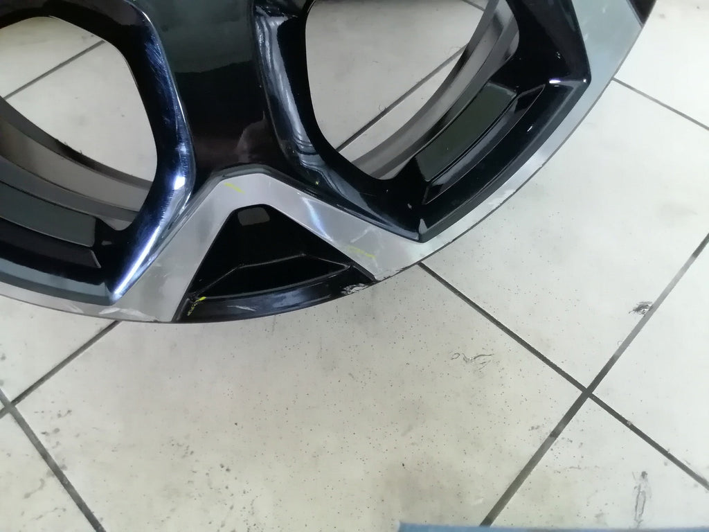 1x Alufelge 18 Zoll 7.0" 4x108 35ET Glanz Schwarz 9835097680 Opel Crossland