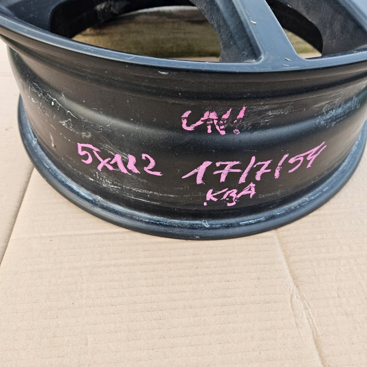 1x Alufelge 17 Zoll 7.0" 5x112 54ET Schwarz X10-70754W64-5 Rim Wheel FEL6011091914tm