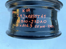 Load image into Gallery viewer, 1x Alufelge 18 Zoll 7.5&quot; 5x114.3 45ET 52910-J7DA0 Kia Rim Wheel