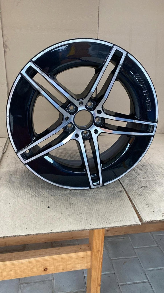 1x Alufelge 19 Zoll 8.5" 5x112 Glanz Schwarz A2144010300 Mercedes-Benz Rim Wheel FEL1134822254jg